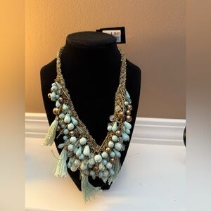 Turquoise Statement Necklace By Ballet NWT